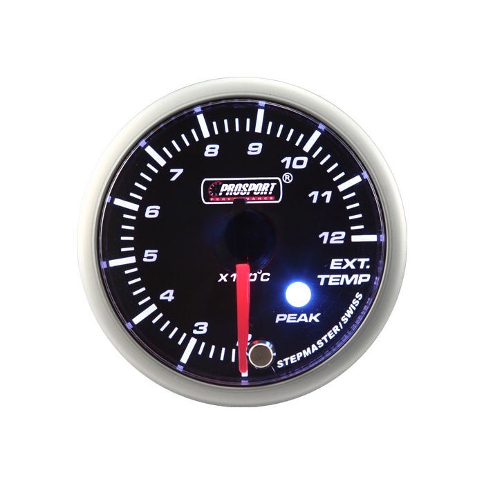 Prosport EGT Indicator Stepper Motor Peak series 52mm Blue