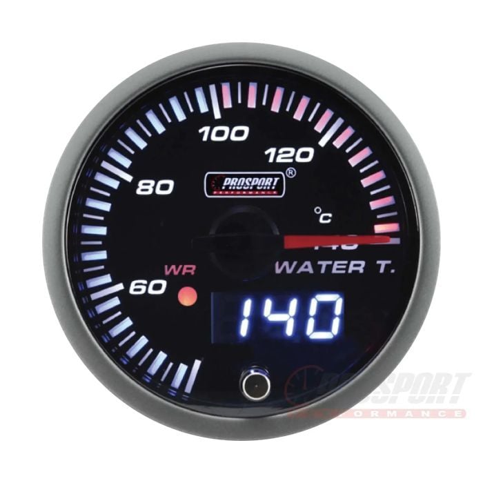 Prosport JDM Series 52mm - Water Temp Gauge with Waterproof Sensor