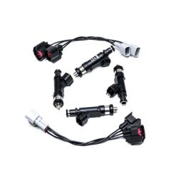 Deatschwerks 6 Yakıt Enjektör Kiti 550 cc/min 50 lb/h Mustang V6 2011+ 3.7L V6 EV14 Üniversal 40 mm