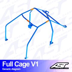 Roll Cage SEAT Marbella (Tipo 141) 3-doors Hatchback FULL CAGE V1
