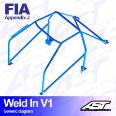 Roll Cage MERCEDES-BENZ 190 E (W201) 4-doors Sedan WELD IN V1