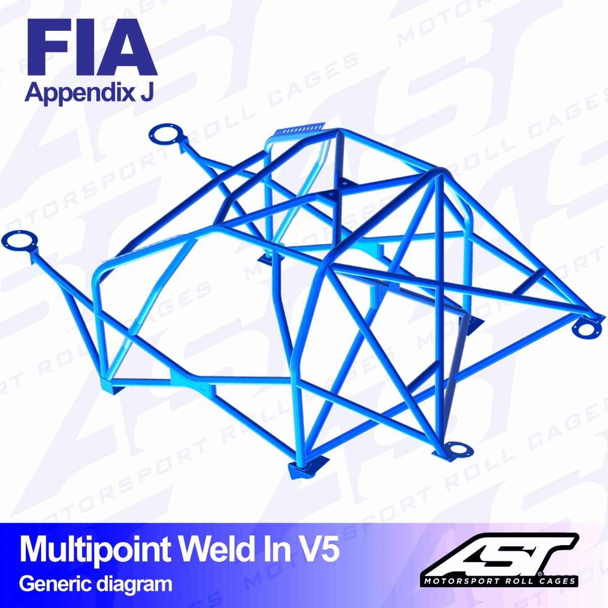 Roll Cage SEAT IBIZA (6K) 3-DOORS Hatchback MULTIPOINT WELD IN V5
