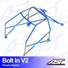 Roll Cage Honda Prelude (5. Gen) 2 Kapılı Coupe Civata İle Montaj V2