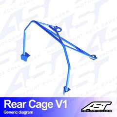ROLL BAR BMW ABARTH 500 (312) 3-doors Hatchback REAR CAGE V1
