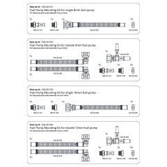 Nuke Performance SAE ID10 Çift Yakıt Pompası Montaj Kiti