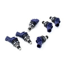 6 FUEL INJECTORS KIT 550CC/MIN SIDE FEED, NISSAN SKYLINE R32/R33 GTS-T 2.5L RB25DET 93-98