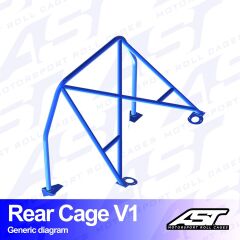 Roll Bar Renault Clio (1 Faz) 3 Kapılı Hatchback Arka Kafes V1
