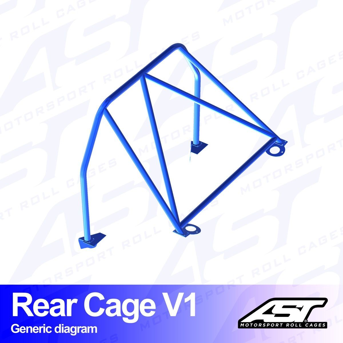 Roll Bar Mazda RX-7 (FD) 3 Kapılı Coupe Arka Kafes V1