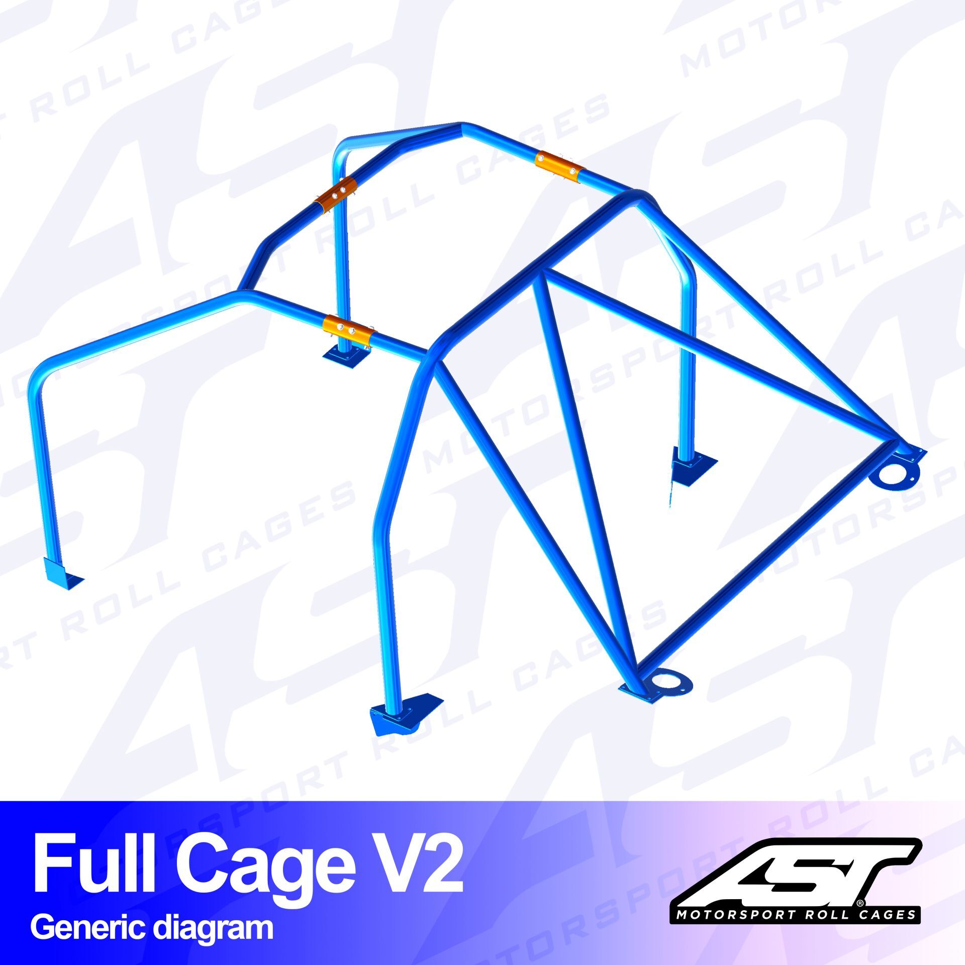 Roll Cage Mazda RX-7 (FD) 3 Kapılı Coupe Full Kafes V2