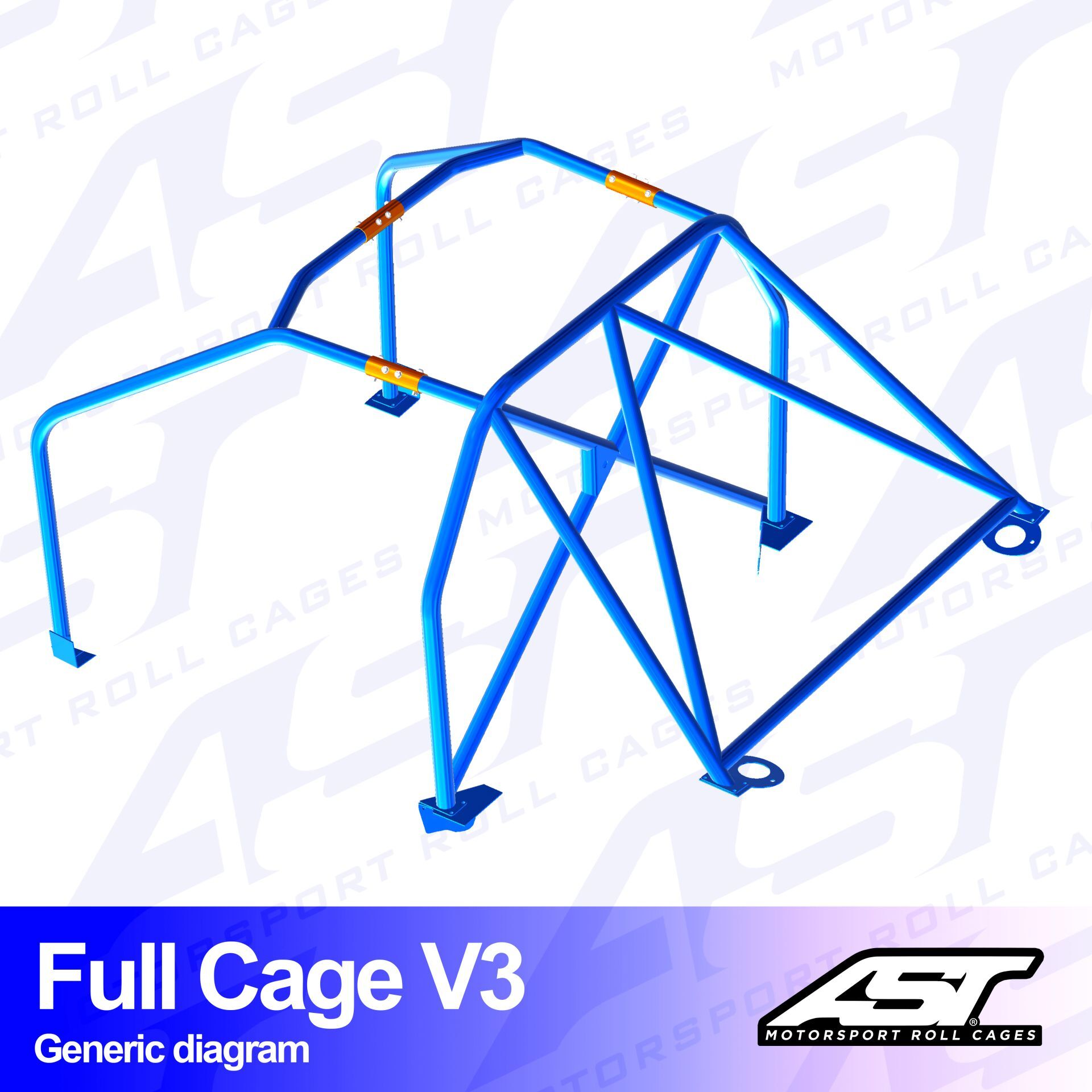 Roll Cage Mazda RX-7 (FD) 3 Kapılı Coupe Full Kafes V3