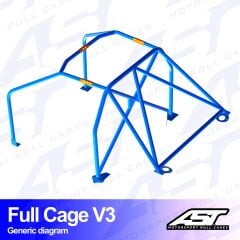 Roll Cage Mazda RX-7 (FD) 3 Kapılı Coupe Full Kafes V3