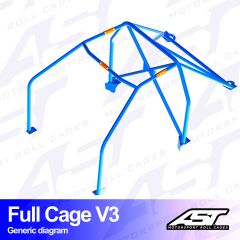 Roll Cage Mazda RX-7 (FD) 3 Kapılı Coupe Full Kafes V3