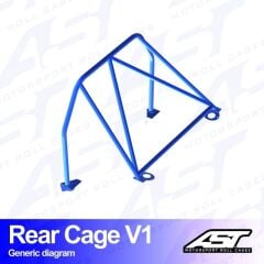 Roll Bar Mazda MX-3 (EC) 3 Kapılı Coupe Arka Kafes V1