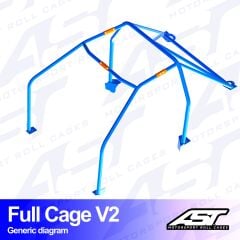 Roll Cage Mazda MX-3 (EC) 3 Kapılı Coupe Full Kafes V2