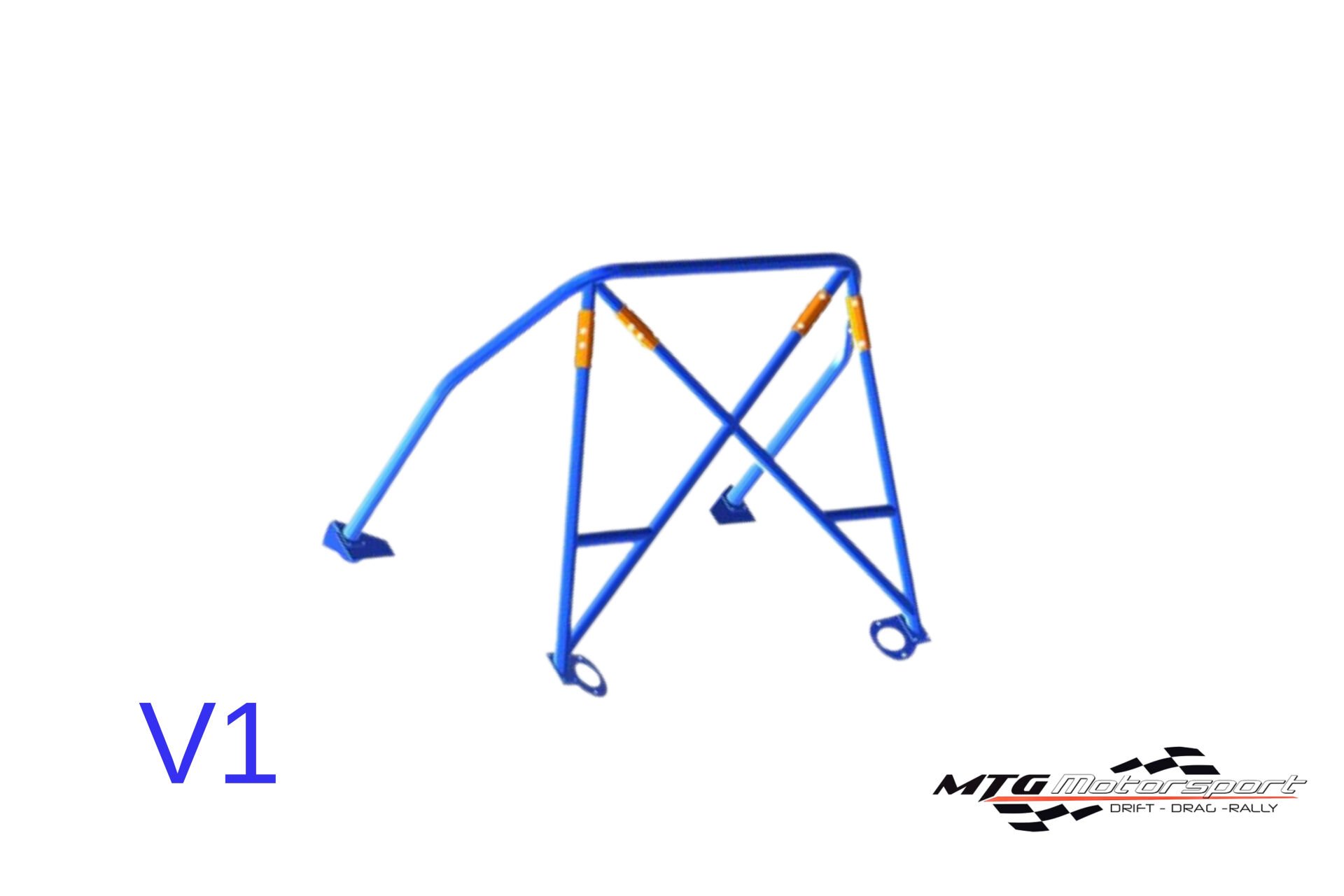 Roll Bar Porsche 924 (1976-1988) 3 Kapılı Coupe RWD Çıkarılabilir Arka Kafes V1