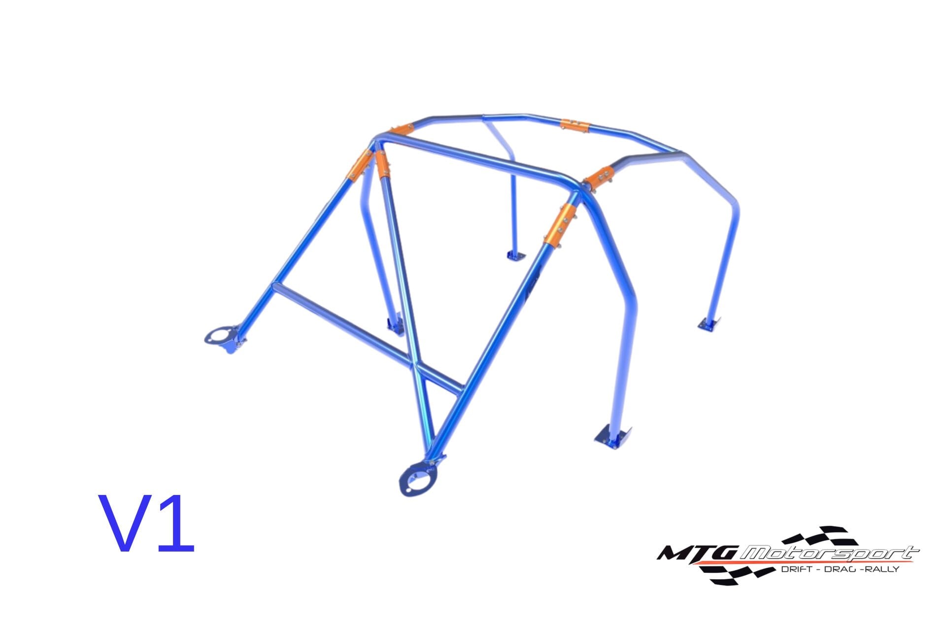 Roll Cage Porsche 924 (1976-1988) 3 Kapılı Coupe RWD Çıkarılabilir Full Kafes V1