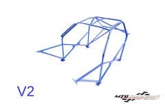 Roll Cage Porsche 924 (1976-1988) 3 Kapılı Coupe RWD Çok Noktalı Kaynak İle Montaj V2