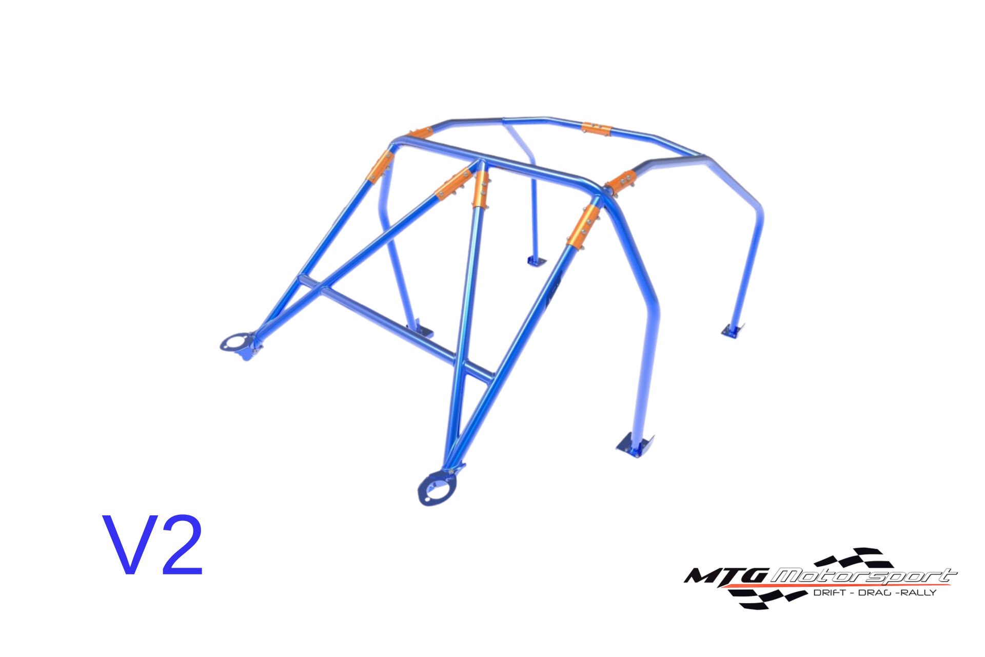 Roll Cage Porsche 944 (1982-1991) 3 Kapılı Coupe RWD Çıkarılabilir Full Kafes V2