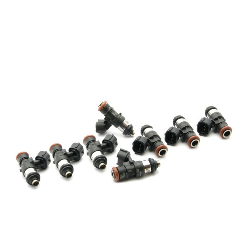 EV14 8 FUEL INJECTORS KIT 2200CC/MIN, 200LB/HR, UNIVERSAL 40MM / 14MM, CADILLAC CTS-V LSA 09+, CHEVROLET CAMARO SS LS3/L99 2010+, CORVETTE LS3 08-13, CORVETTE Z06 LS7 06-13, CORVETTE ZR1 LS9 09-13, PONTIAC G8 GXP LS3 08-10