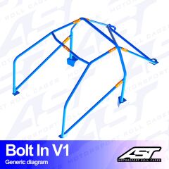 Roll Cage Mini Cooper (R53) 3 Kapılı Hatchback Civata İle Montaj V1