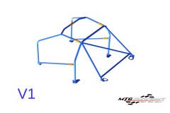 Roll Cage Porsche 968 (1992-1995) 3 Kapılı Coupe RWD Çok Noktalı Kaynak İle Montaj V1
