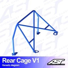 Roll Bar Renault Supercinque 3 Kapılı Hatchback Arka Kafes V1