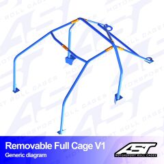 Roll Cage Mitsubishi Lancer Evo IV 4 Kapılı Sedan Çıkarılabilir Full Kafes V1
