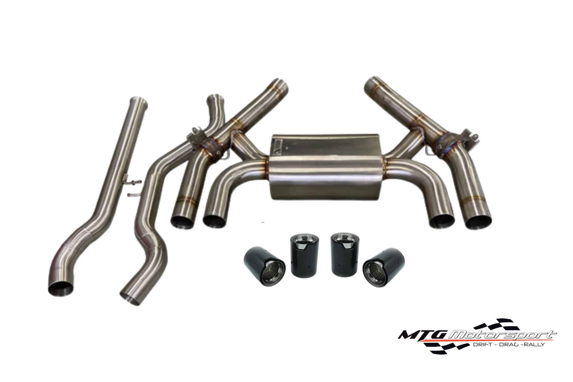 F87 M2C Subaplı Arka Aks Arka Egzoz - Karbon