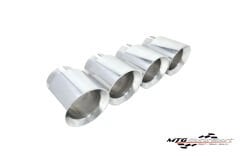 F8X BMW M2/M2C/M3/M4 Kaydırmalı Uçlar - Fırçalı Gümüş