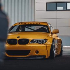 BMW E46 pandem style facelift wide body kit