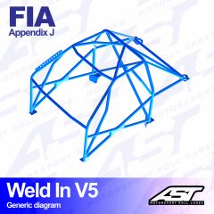 Roll Cage CITROËN Xsara (Phase 1/2 ) 3-doors Hatchback WELD IN V5