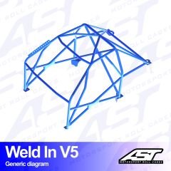 Roll Cage AUDI A3 / S3 (8V) 5-doors Sportback Quattro WELD IN V5
