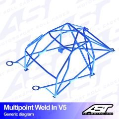 Roll Cage AUDI A3 / S3 (8V) 5-doors Sportback Quattro MULTIPOINT WELD IN V5