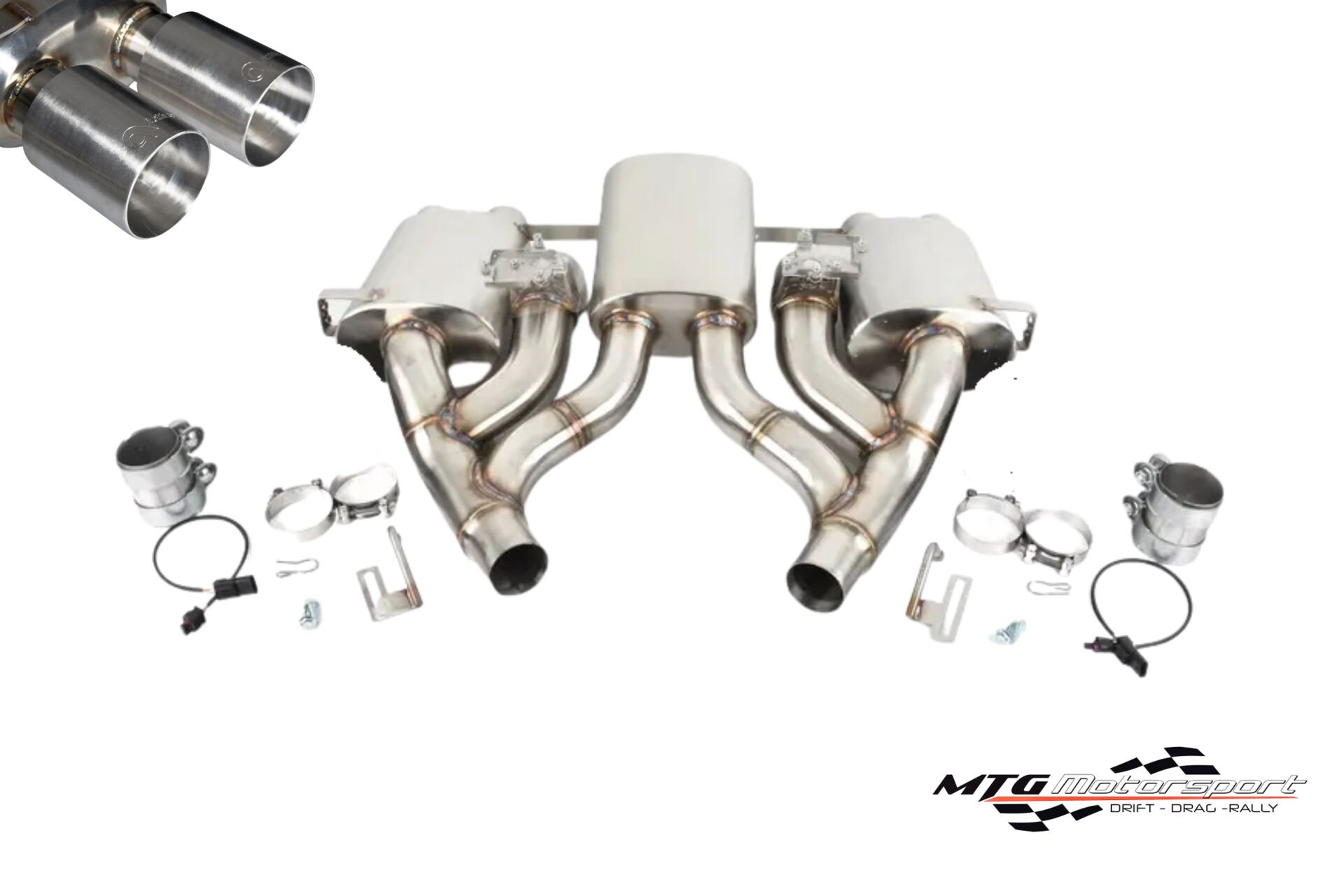 Maad MaxX - F8X BMW M3 & M4 Arka Egzoz Bölümü - 3 Can Subaplı - Fırça Uçları