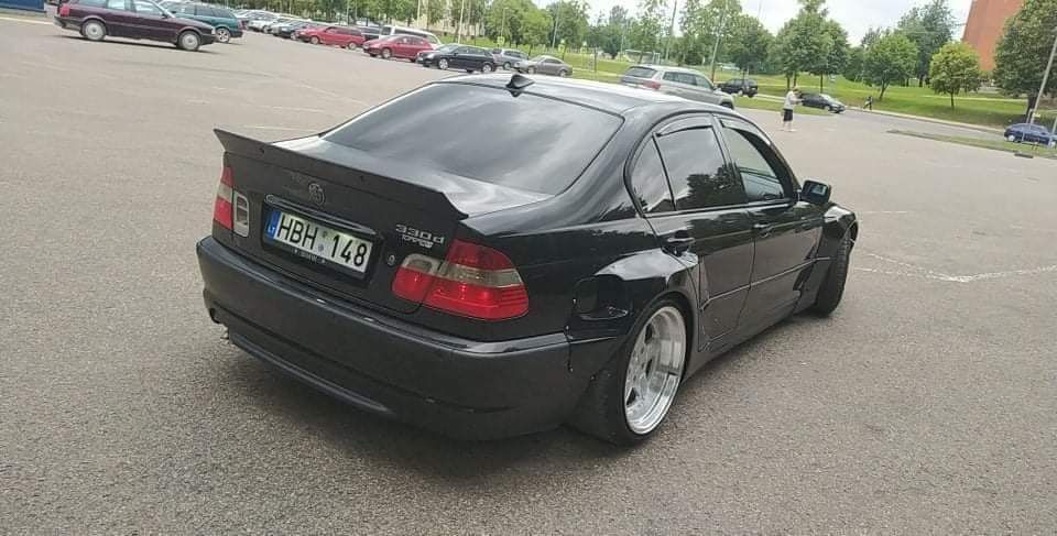 BMW E46 Pandem Stili Sedan Arka Splitter