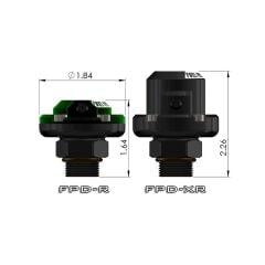 Yakıt Pulse Damper FPD-R 8AN ORB Direkt Montaj Kiti