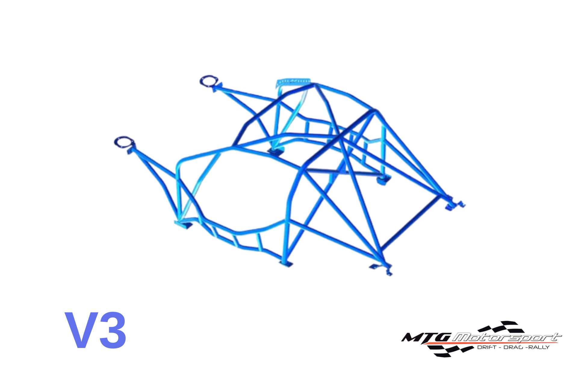 Roll Cage BMW (E46) 3 Serisi 2 Kapılı Coupe RWD Çok Noktalı Kaynak İle Montaj V3 Nascar Drift İçin