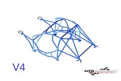 Roll Cage BMW (F87) 2 Serisi 2 Kapılı Coupe RWD Çok Noktalı Kaynak İle Montaj V4 Nascar Drift İçin