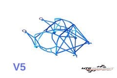 Roll Cage BMW 1 Serisi (E87) 5 Kapılı Hatchback RWD Çok Noktalı Kaynak İle Montaj V5 Nascar Drift İçin