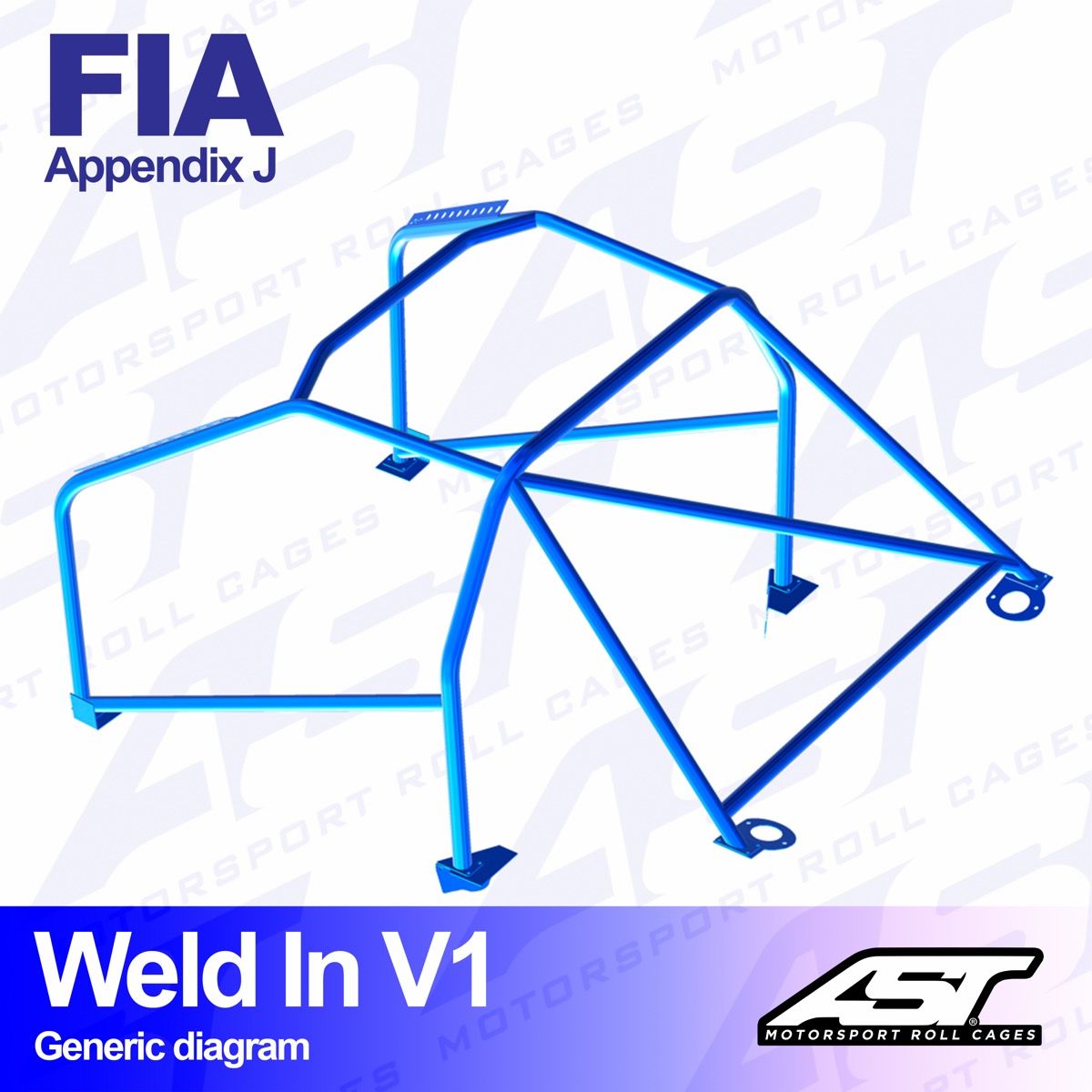 Roll Cage FORD Escort (Mk3/Mk4) 3-doors Coupe WELD IN V1