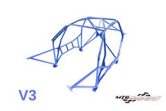 Roll Cage Mazda RX-8 (SE3P) 4 Kapılı Coupe Çok Noktalı Kaynak İle Montaj V3 Nascar Drift İçin