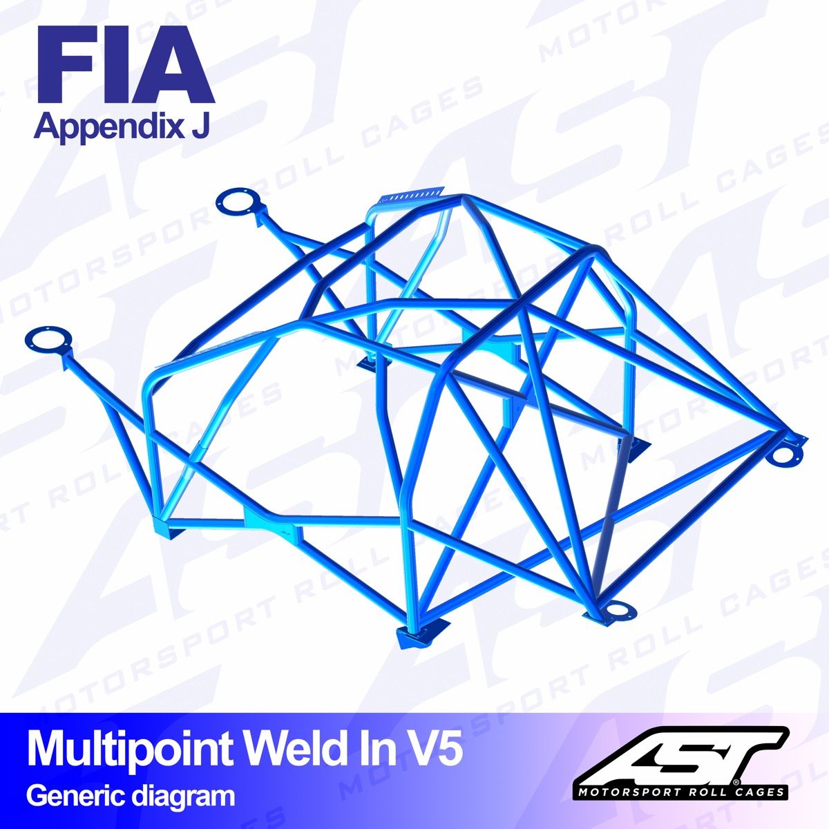 Roll Cage FORD Escort (Mk3/Mk4) 3-doors Coupe MULTIPOINT WELD IN V5