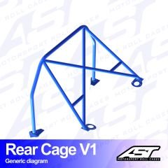 Roll Bar FORD Sierra (MK1/Mk2/Mk3) 3-doors Coupe RWD REAR CAGE V1