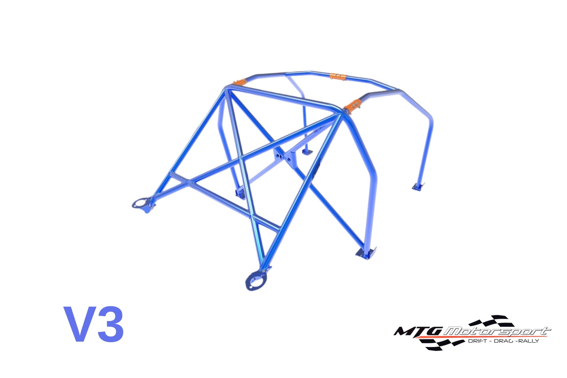 Roll Cage Nissan Silvia (S15) 2 Kapılı Coupe Çok Noktalı Kaynak İle Montaj V3 Nascar Drift İçin