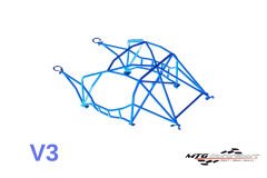 Roll Cage Nissan 370Z (Z34) 3 Kapılı Coupe Çok Noktalı Kaynak İle Montaj V3 Nascar Drift İçin