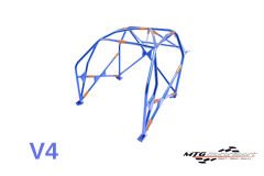 Roll Cage Nissan 370Z (Z34) 3 Kapılı Coupe Çok Noktalı Kaynak İle Montaj V4 Nascar Drift İçin