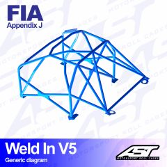 Roll Cage FORD Escort (Mk1) 2-doors Coupe WELD IN V5