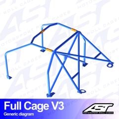Roll Cage Citroen Saxo (1/2 Faz) 3 Kapılı Hatchback Full Kafes V3