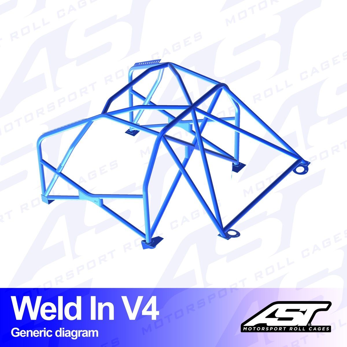 Roll Cage BMW (F87) 2 Serisi 2 Kapılı Coupe RWD Kaynak İle Montaj V4