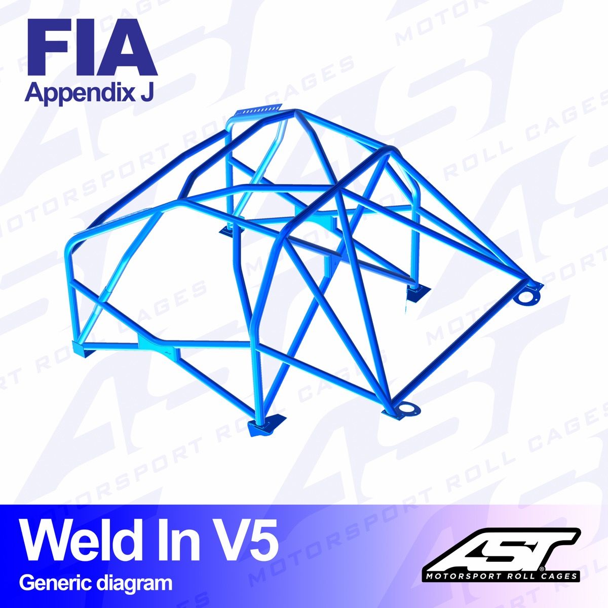 Roll Cage OPEL Manta (B) 3-doors Coupe WELD IN V5